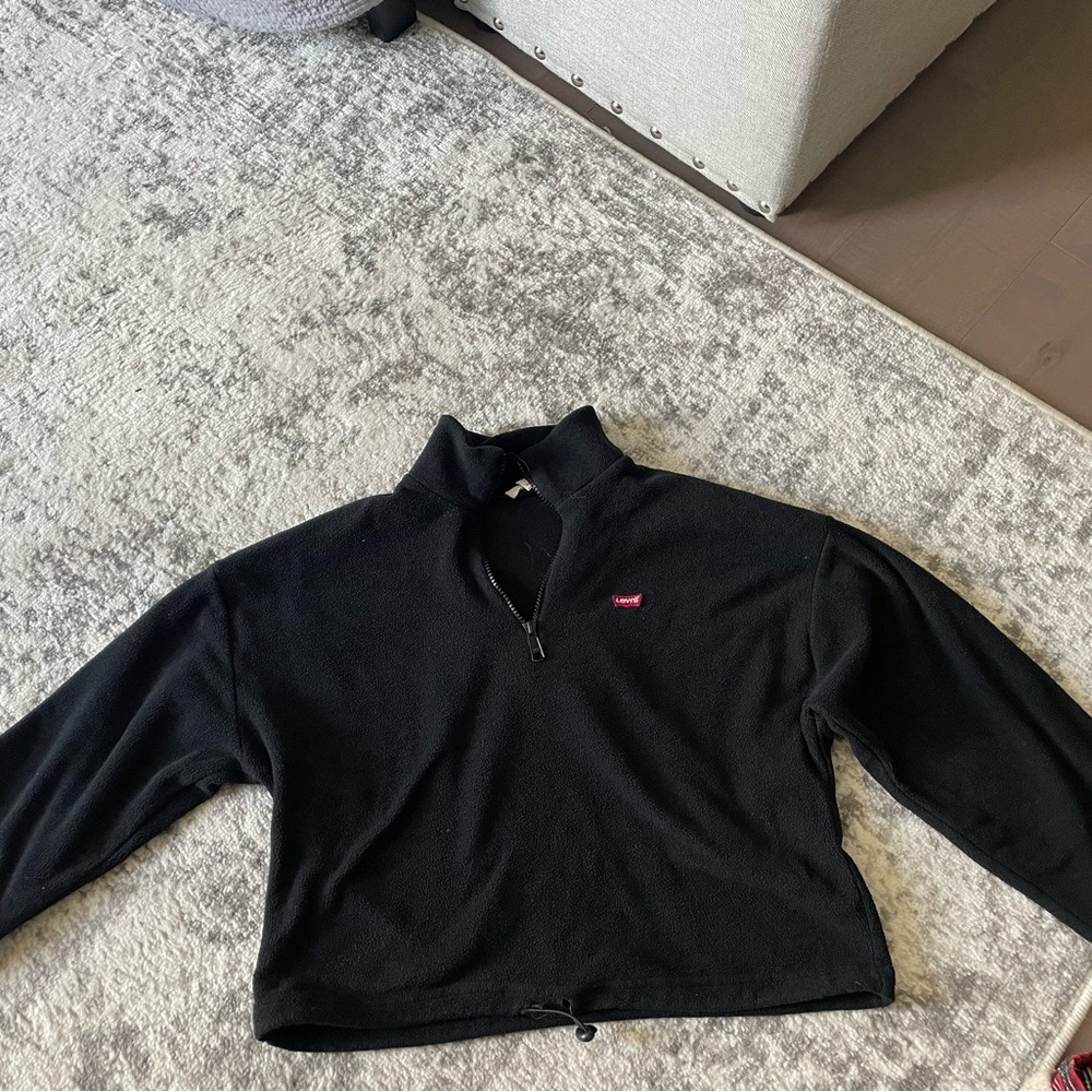 Levi's Black Half-Zip Women's Sweater